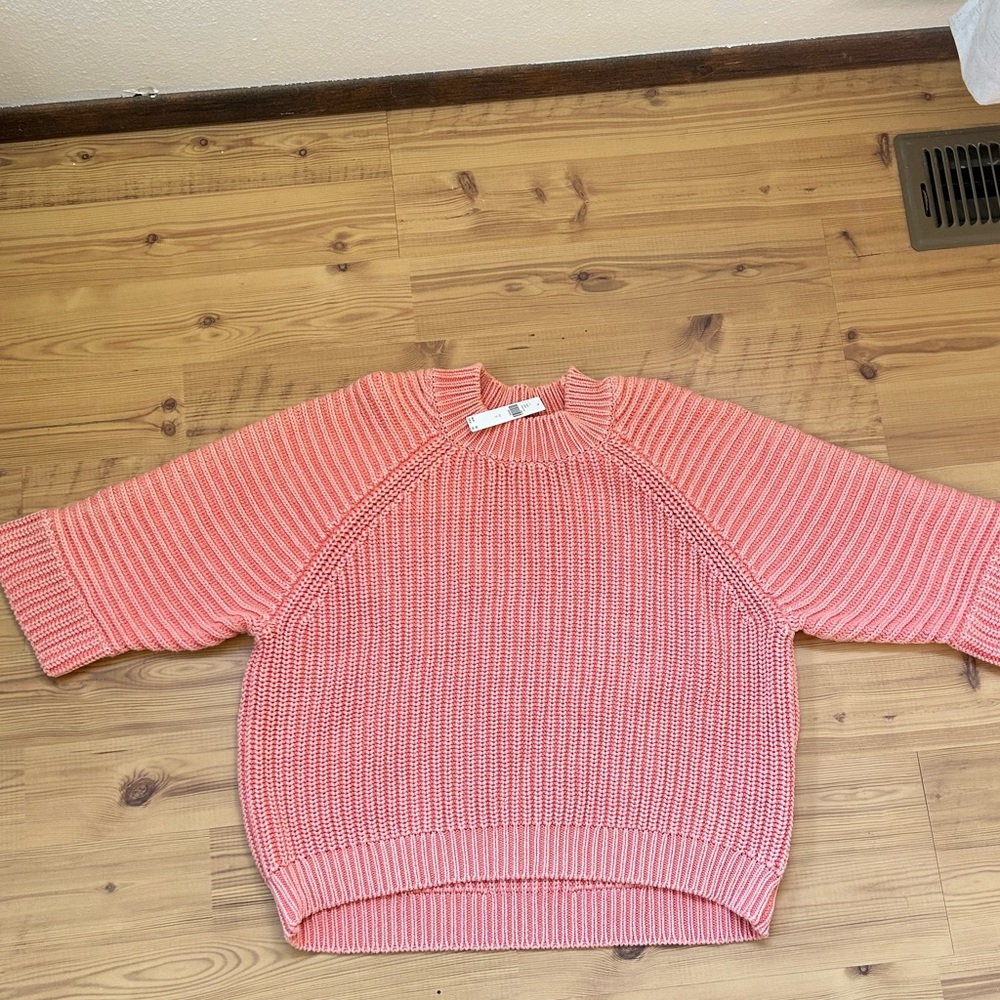Maeve Pink Crew Neck Sweater